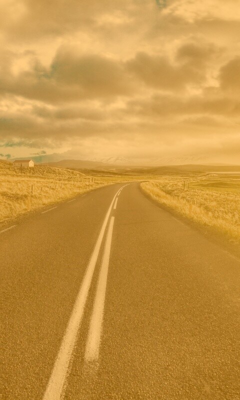 Пустая дорога обои