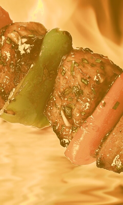 Сочный шашлычок обои