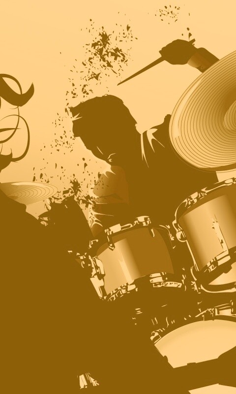 Барабанщик зажигает обои