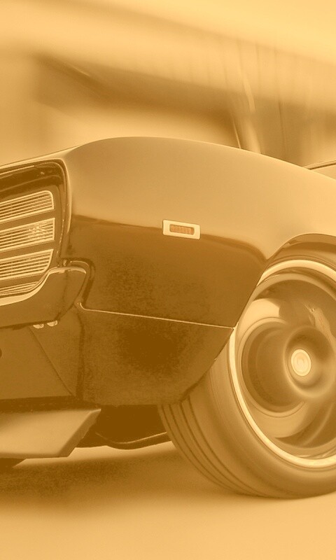 Мускул кар на повороте обои