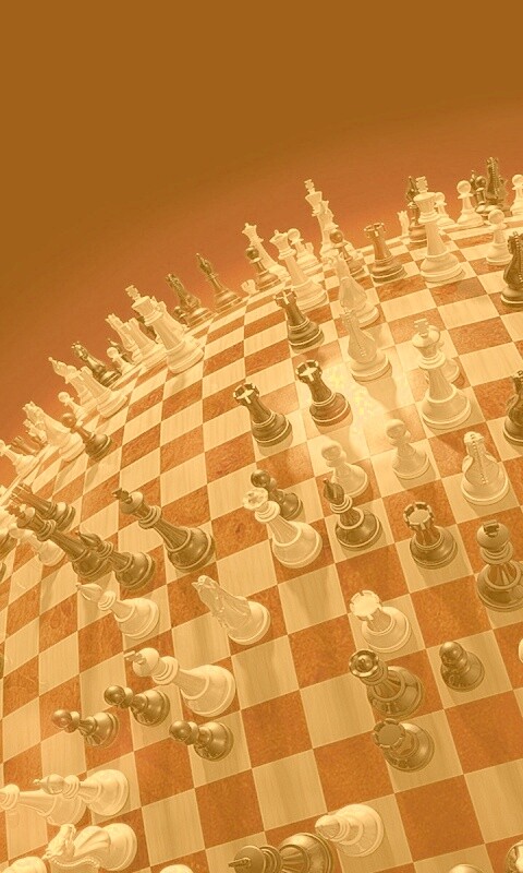 Сферическое шахматное поле обои