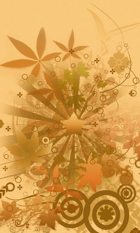 Звездно-листовая абстракция обои