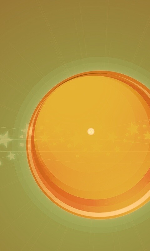 Большой красно-желтый круг обои