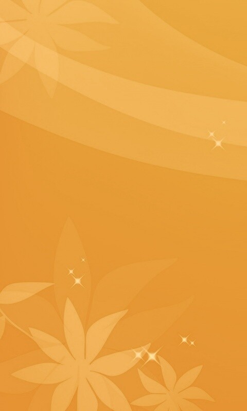 Оранжевый цветочный фон обои