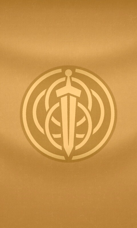 Меч на фоне колец обои