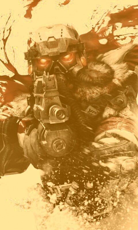 Боец в зимней форме обои