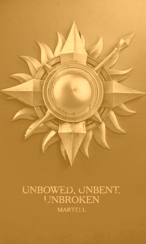 Металлический герб дома Мартелл обои