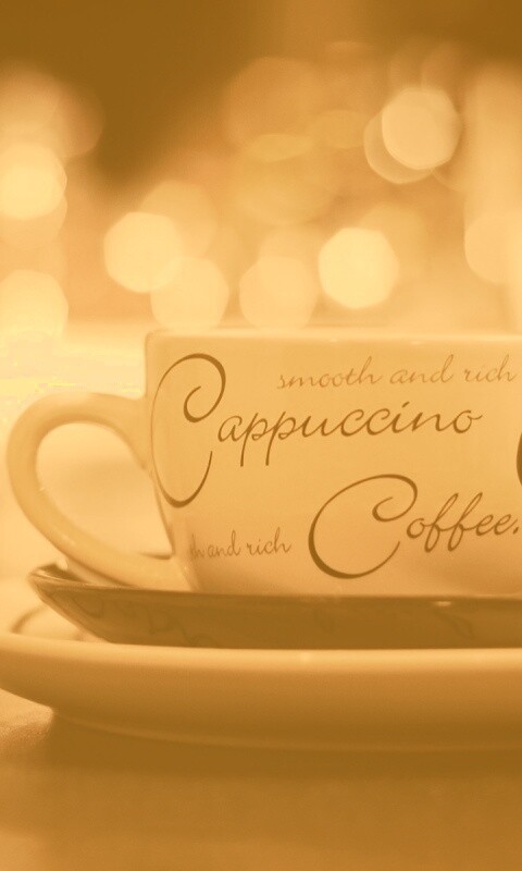 Чашечка капучино обои