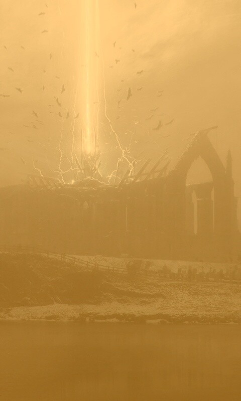 Заброшенный собор обои