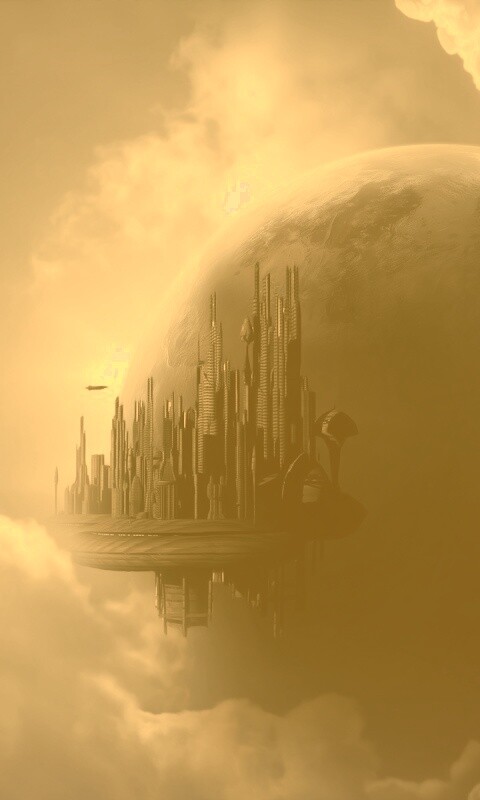 Небесный город обои