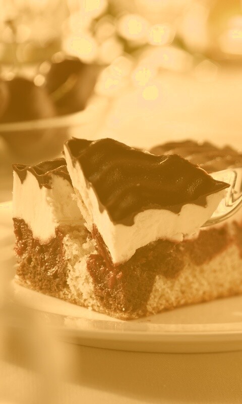 Вишневое пирожное обои