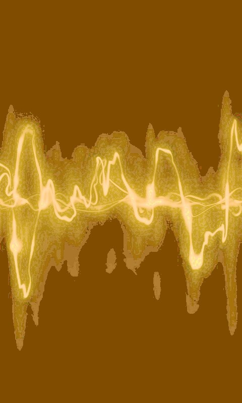 Зеленая пульсирующая волна обои