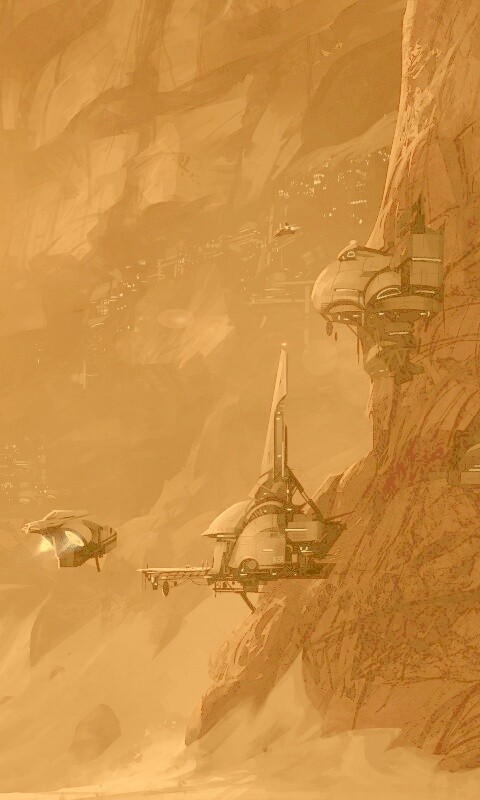 Красные горы обои