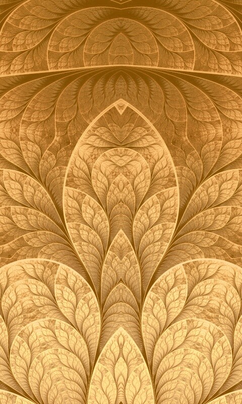 Фрактальные листья обои