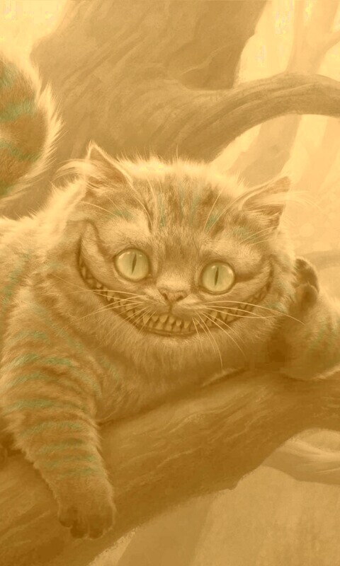 Чеширский кот обои