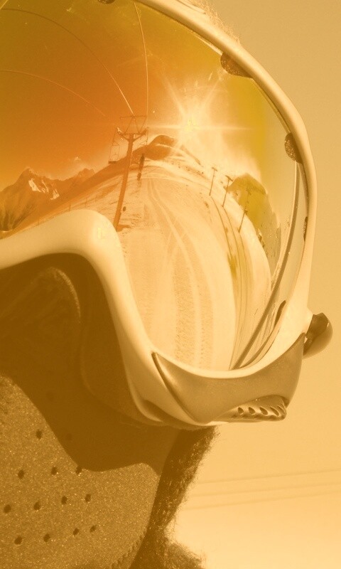 Маска сноубордиста обои