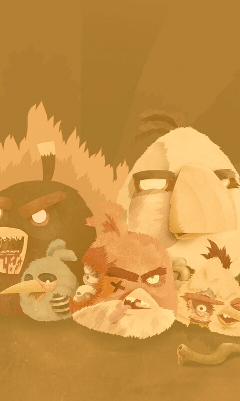 Angry Zombie Birds обои