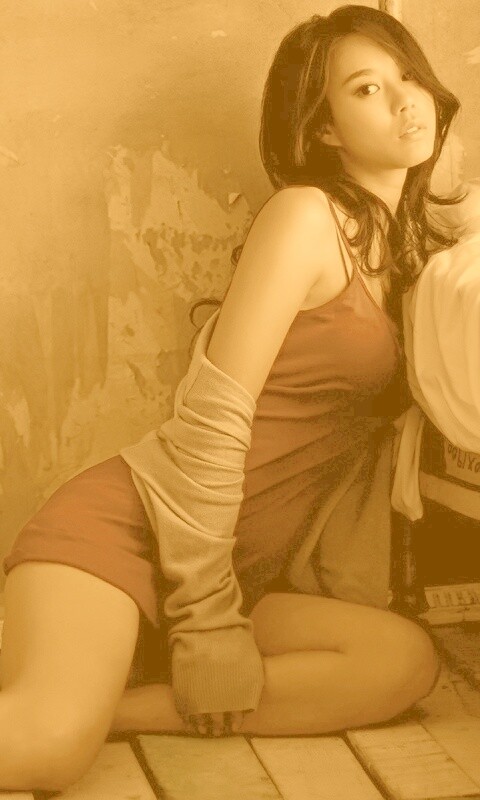 Модель азиатка обои