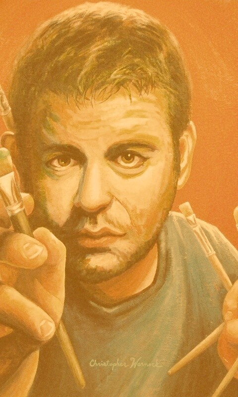 Нарисованный художник обои