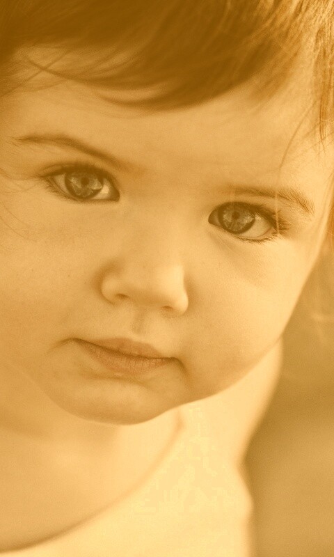 Детское личико обои