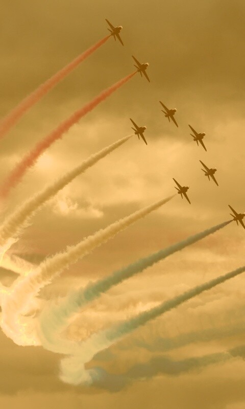 Радужная авиация обои