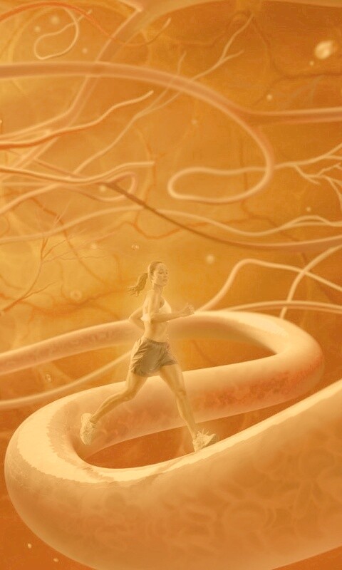 Бег крови обои