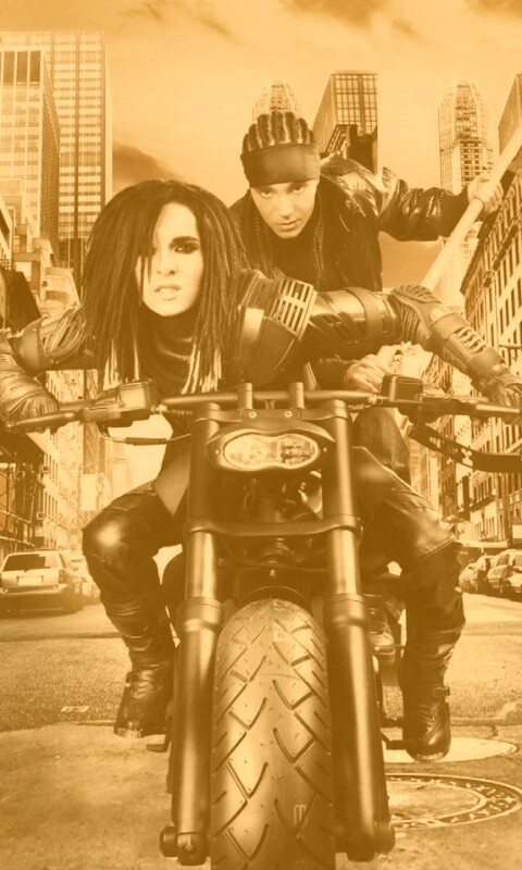Tokio Hotel на мотоцикле обои