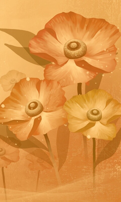 Цветочный арт обои