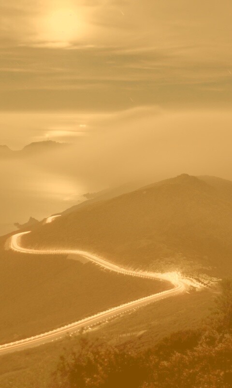 Ночное шоссе обои