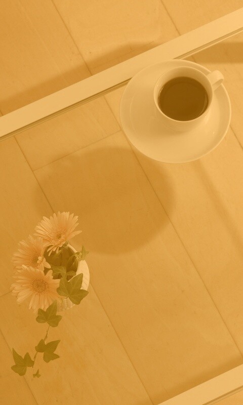 Кофе и цветы обои