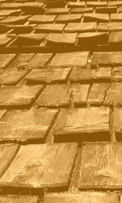 Деревянная крыша обои