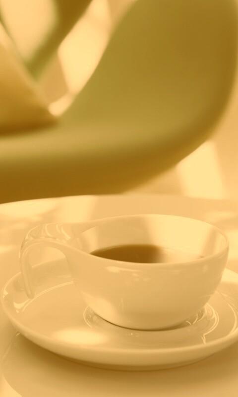 Чашка утреннего кофе обои