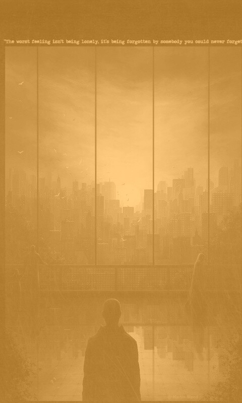 Человек в тени обои