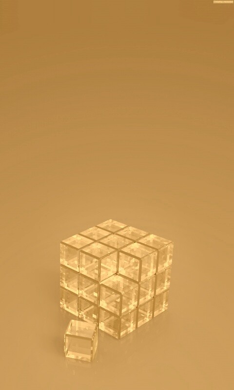 Стеклянный куб обои