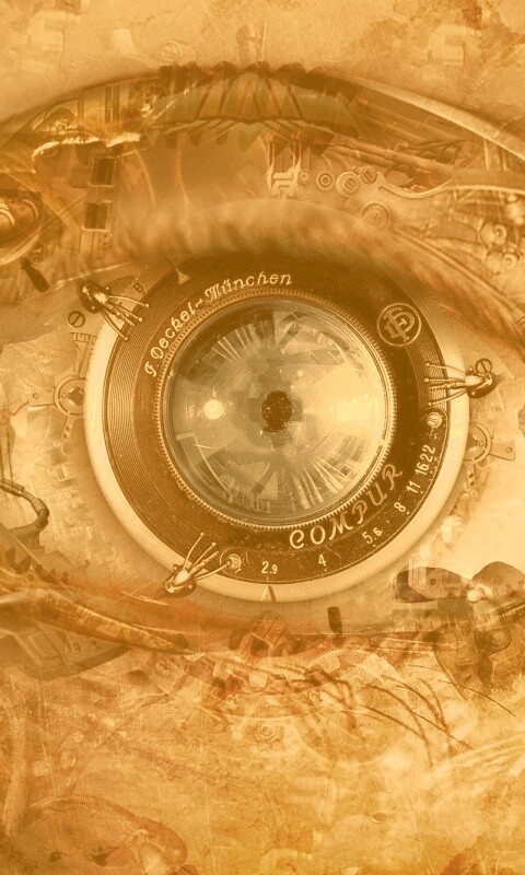 Механический глаз обои