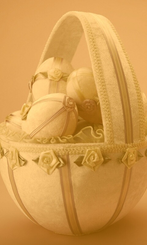 Пасхальная корзиночка обои