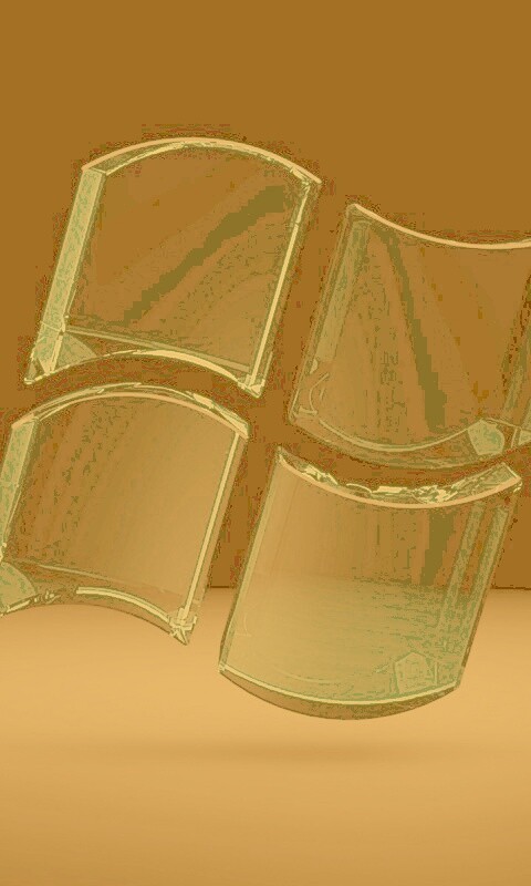 Логотип Windows из стекла обои