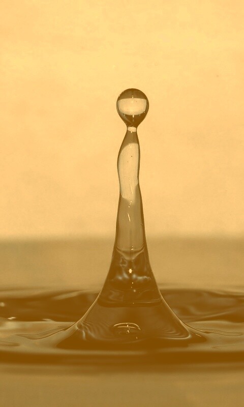 Падение капли обои