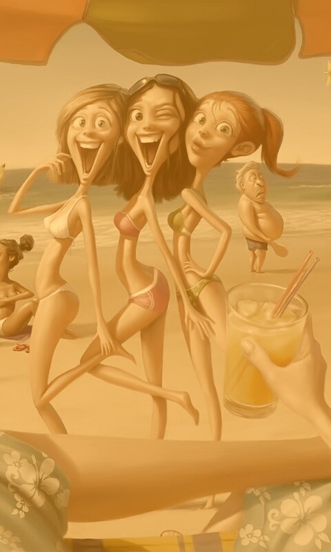 На пляжу ляжу) обои