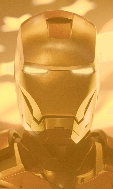 Железный человек на фоне американского флага обои