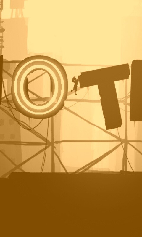 Мальчик из Limbo на вывеске "Hotel" обои