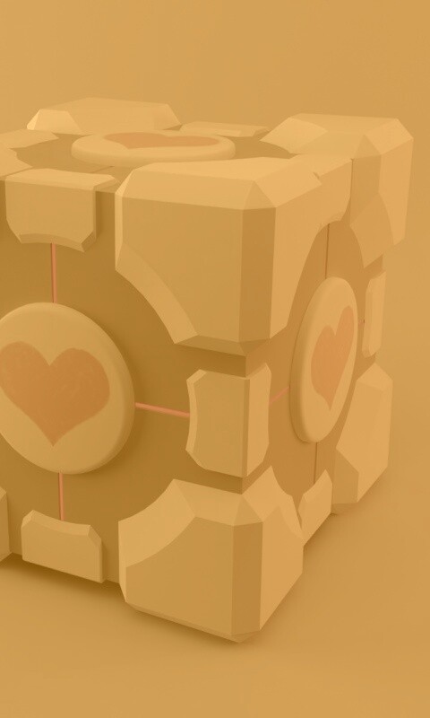 Взвешенный куб-компаньон обои