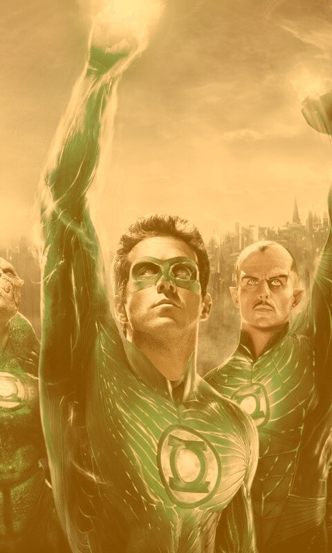 Зеленый фонарь обои