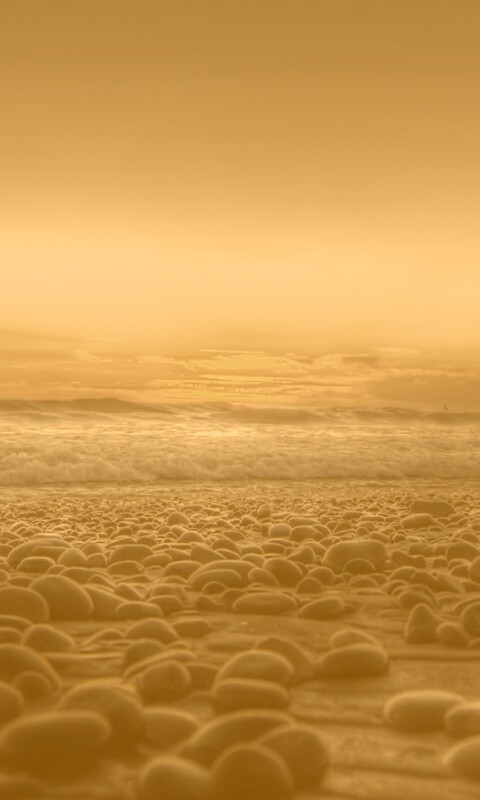 Каменистый пляж обои