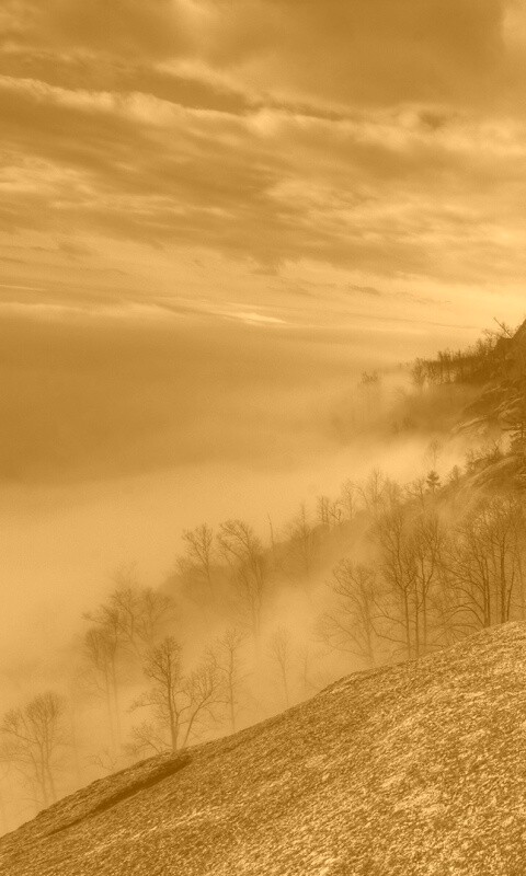 Туманные горы обои