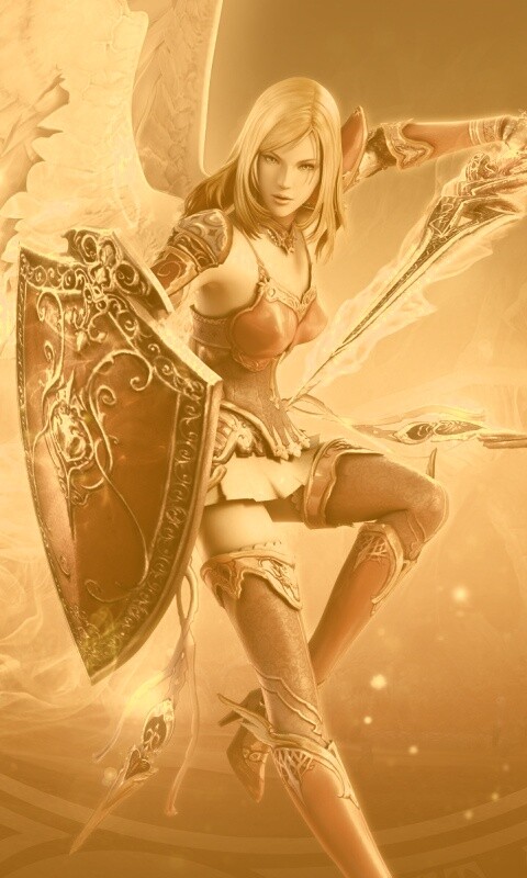 Ангел с мечом и щитом обои