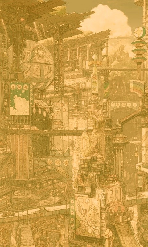 Город будущего обои