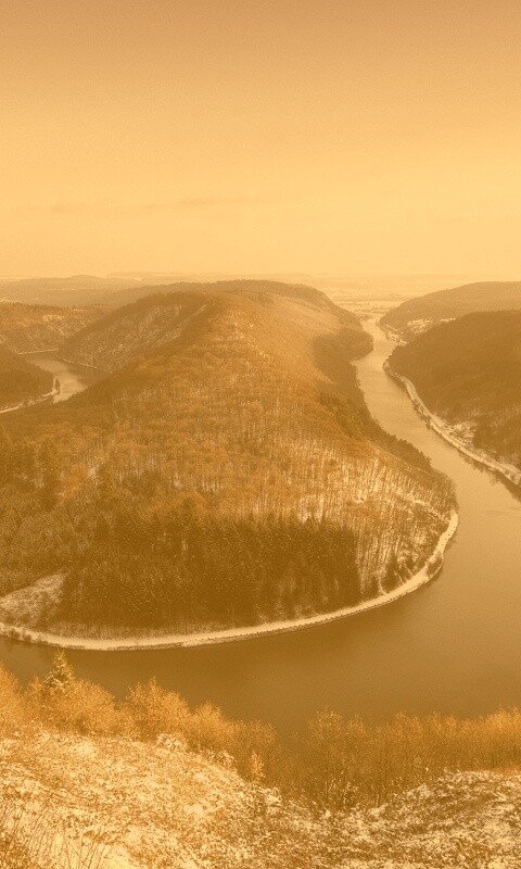 Изгиб реки обои