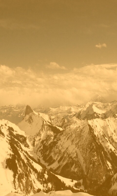 Горный пейзаж обои