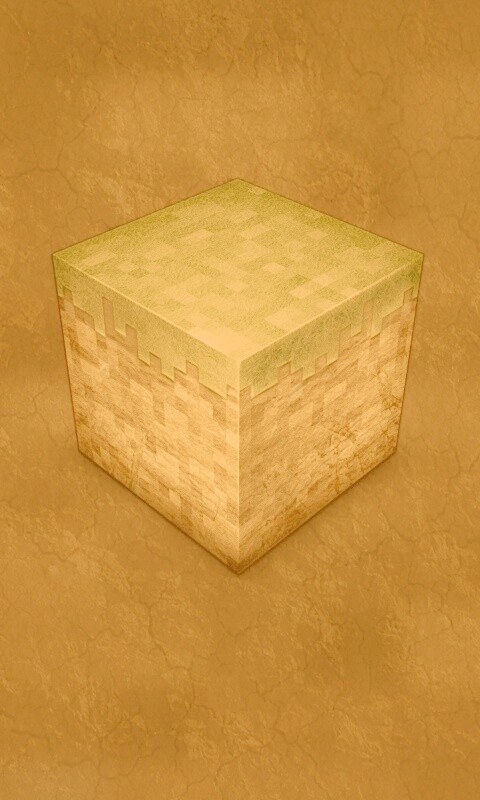 Травяной куб обои